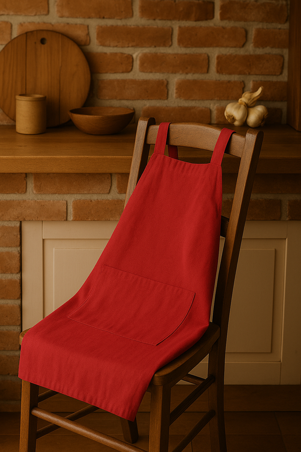 Cross Back Linen Apron – Farmhouse Kitchen Apron for Homemakers | Timeless & Comfortable Design